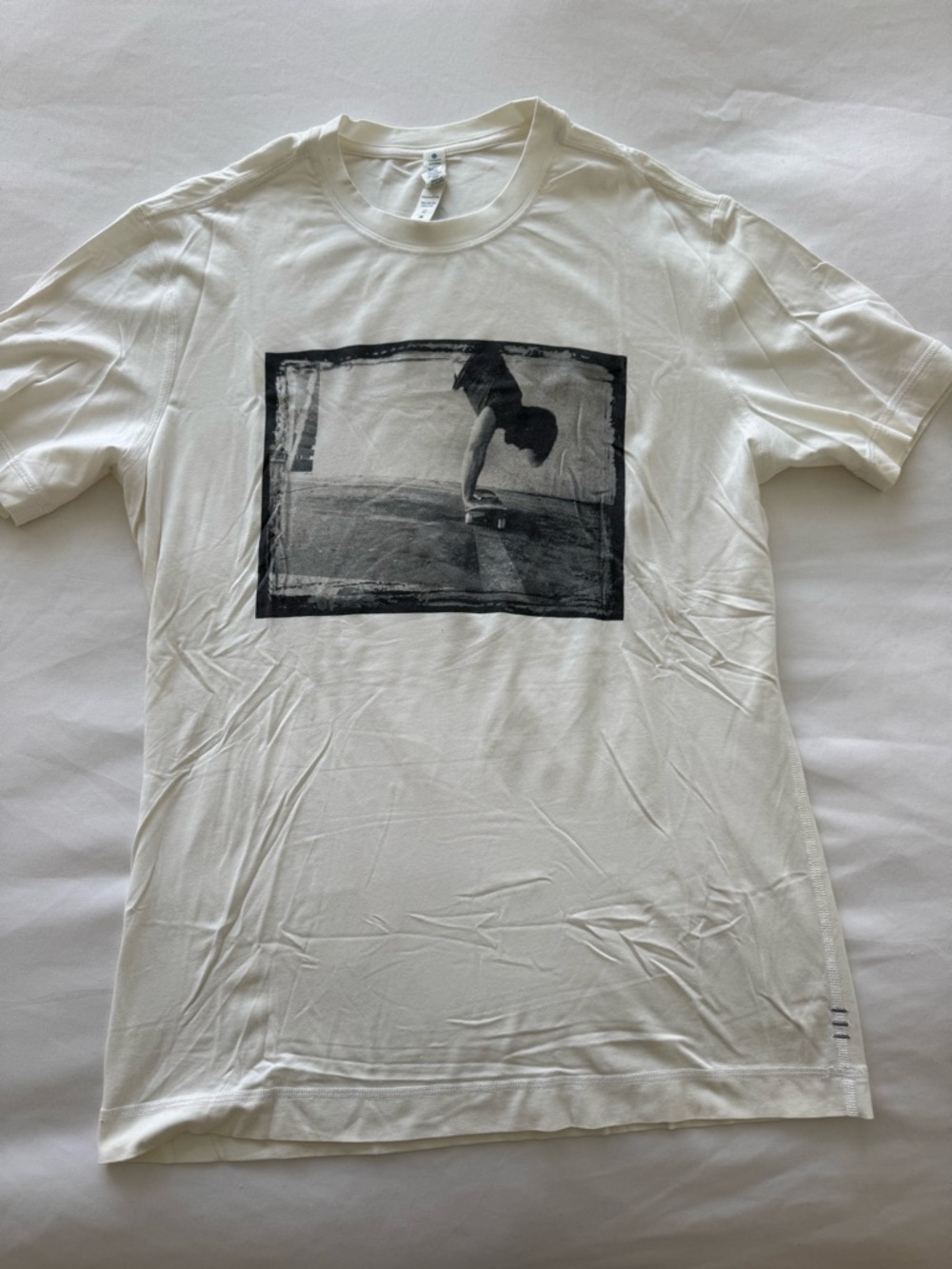 lululemon athletica White Short-Sleeve Graphic Tee Vintage